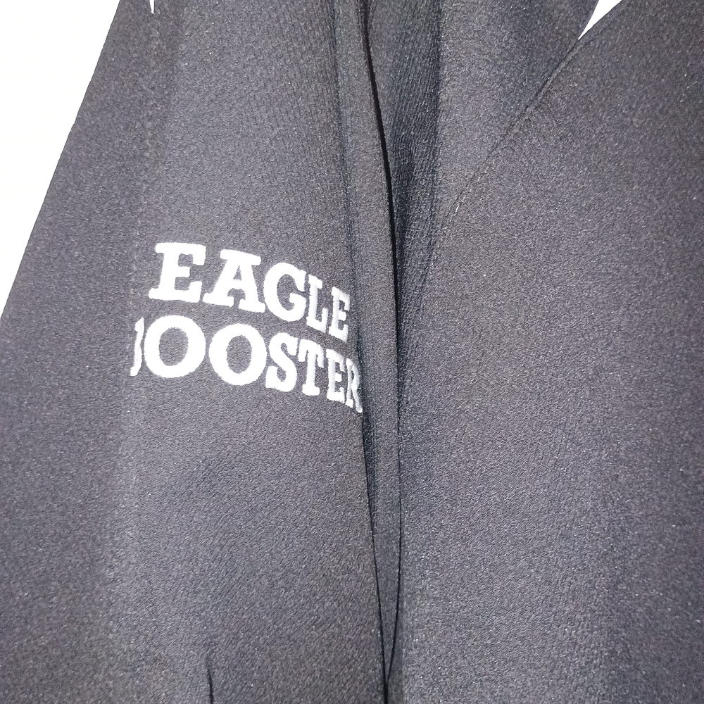 Holloway Men’s XL Eagles‎ Mascot Booster Club Jacket Black White Trim 1/4 Zip - Picture 13 of 16